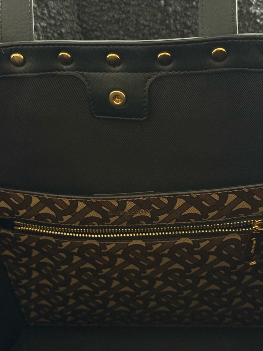 Burberry TB Monogram Studded Book Tote - Picture 6 of 8